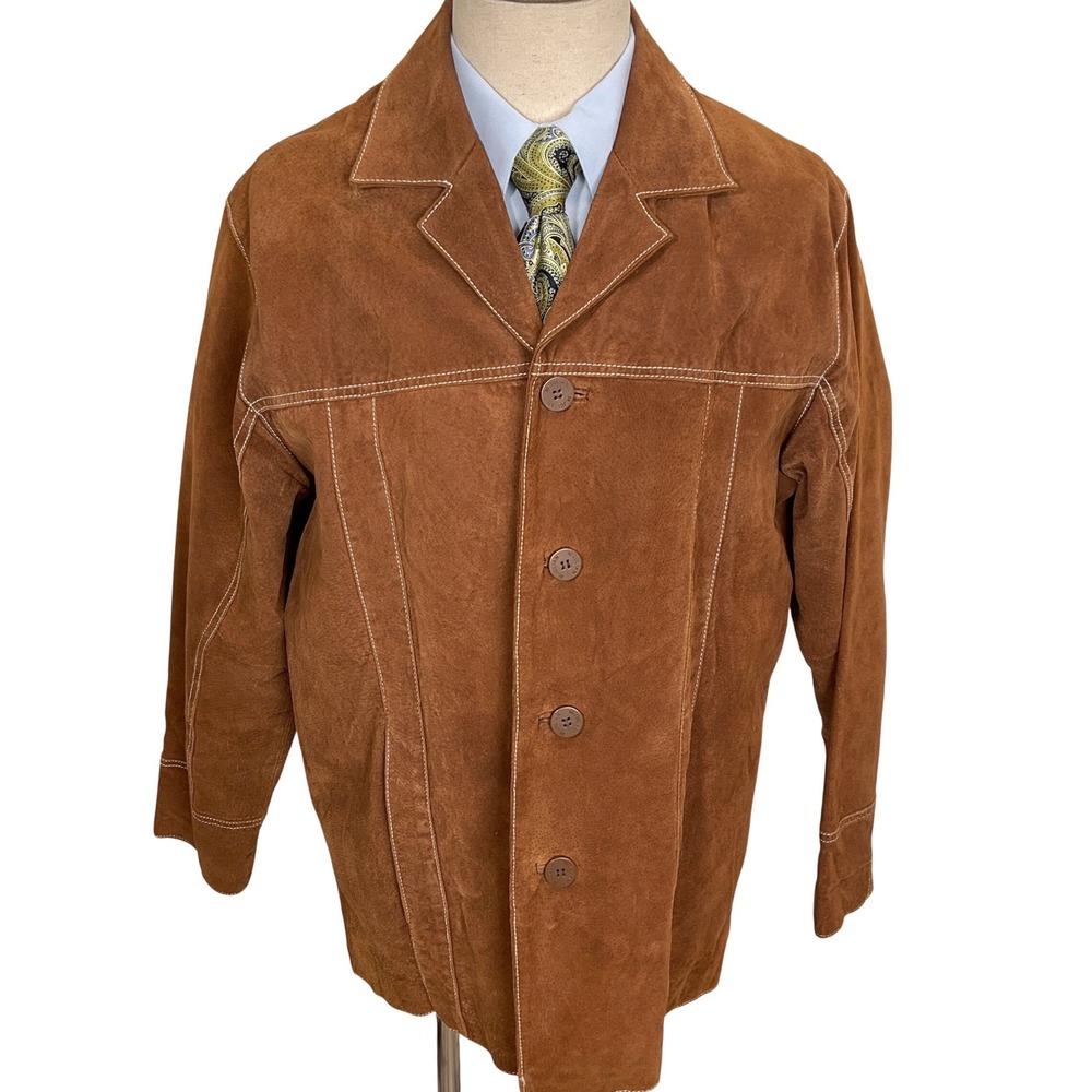 Wilsons Leather M Julian Jacket Mens Small Brown Suede Rancher Western Outerwear